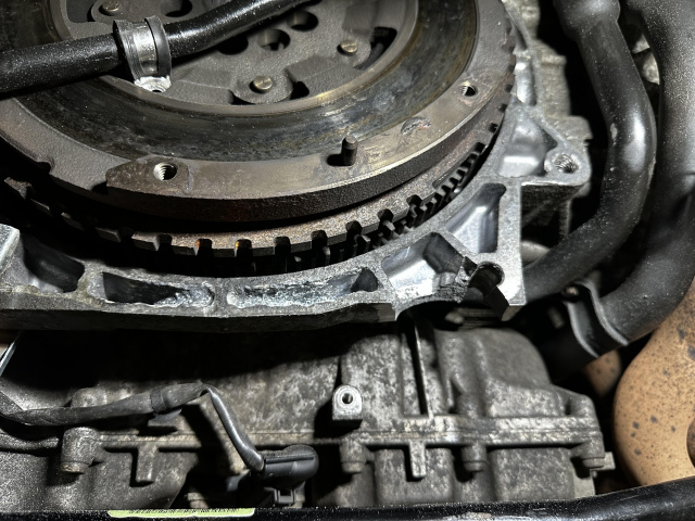 Aluminium welding repair on a Porsche 911 broken bellhousing